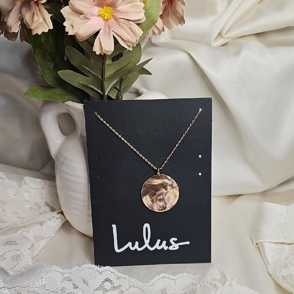 Lulu's Gold Medallion Necklace